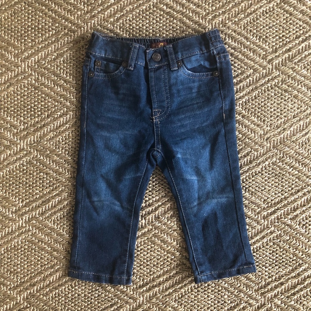 Seven For All Man Kind Blue Jeans. Size 12 months.